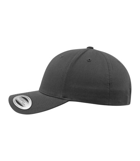 Classic Curved Snapback Baseball Cap Charcoal Flexfit