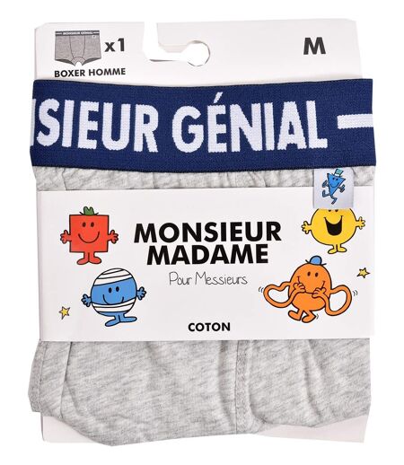 Boxer Homme humoristique MONSIEUR MADAME Ultra confort Pack de 2 Boxers 0140 MR GENIAL