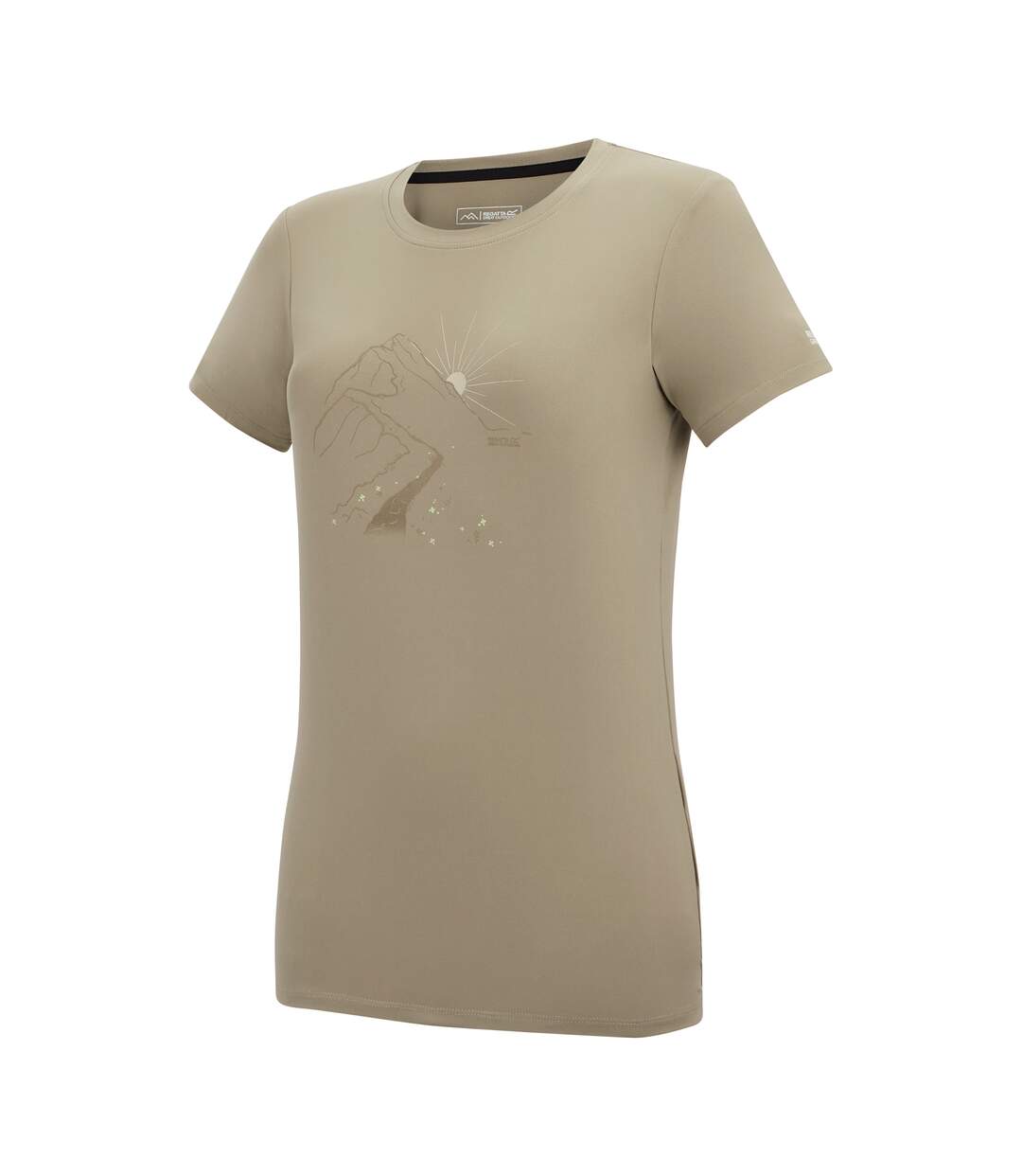 T-shirt Motif/style Abstrait Fingal Femme Beige Regatta-4