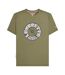T-shirt Style Disque Vinyle Homme Kaki Lambretta-2