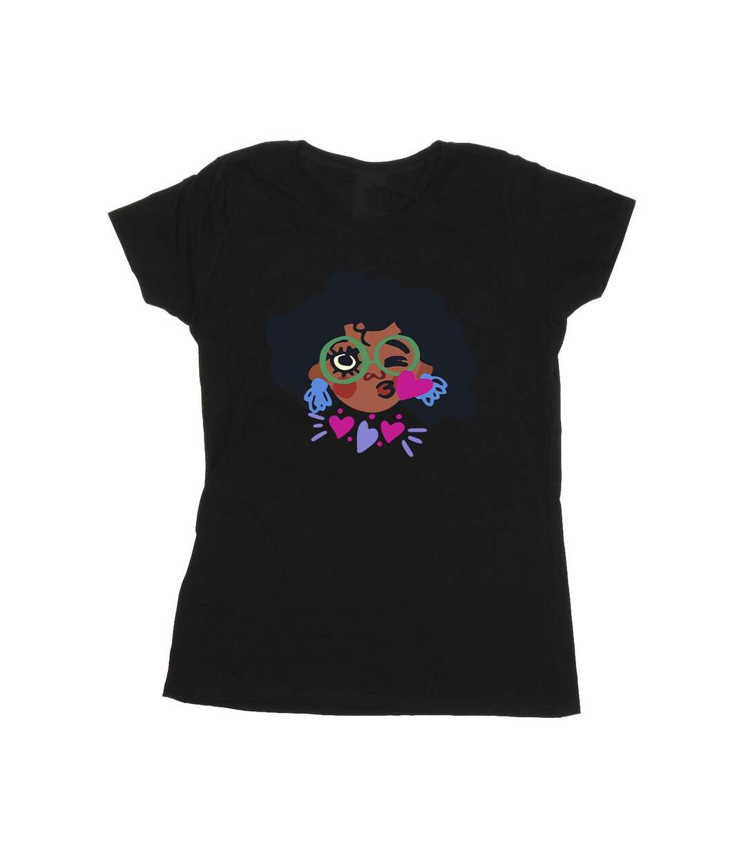 Disney Femmes/Les femmes Encanto Mirabel Kiss - T-shirt en coton (Noir) - UTBI19594-1
