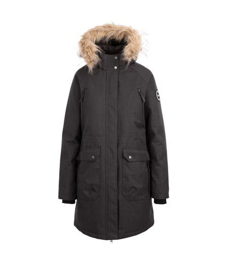 Womens/ladies Dana Down Jacket Black Marl Trespass