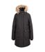Womens/ladies Dana Down Jacket Black Marl Trespass-1