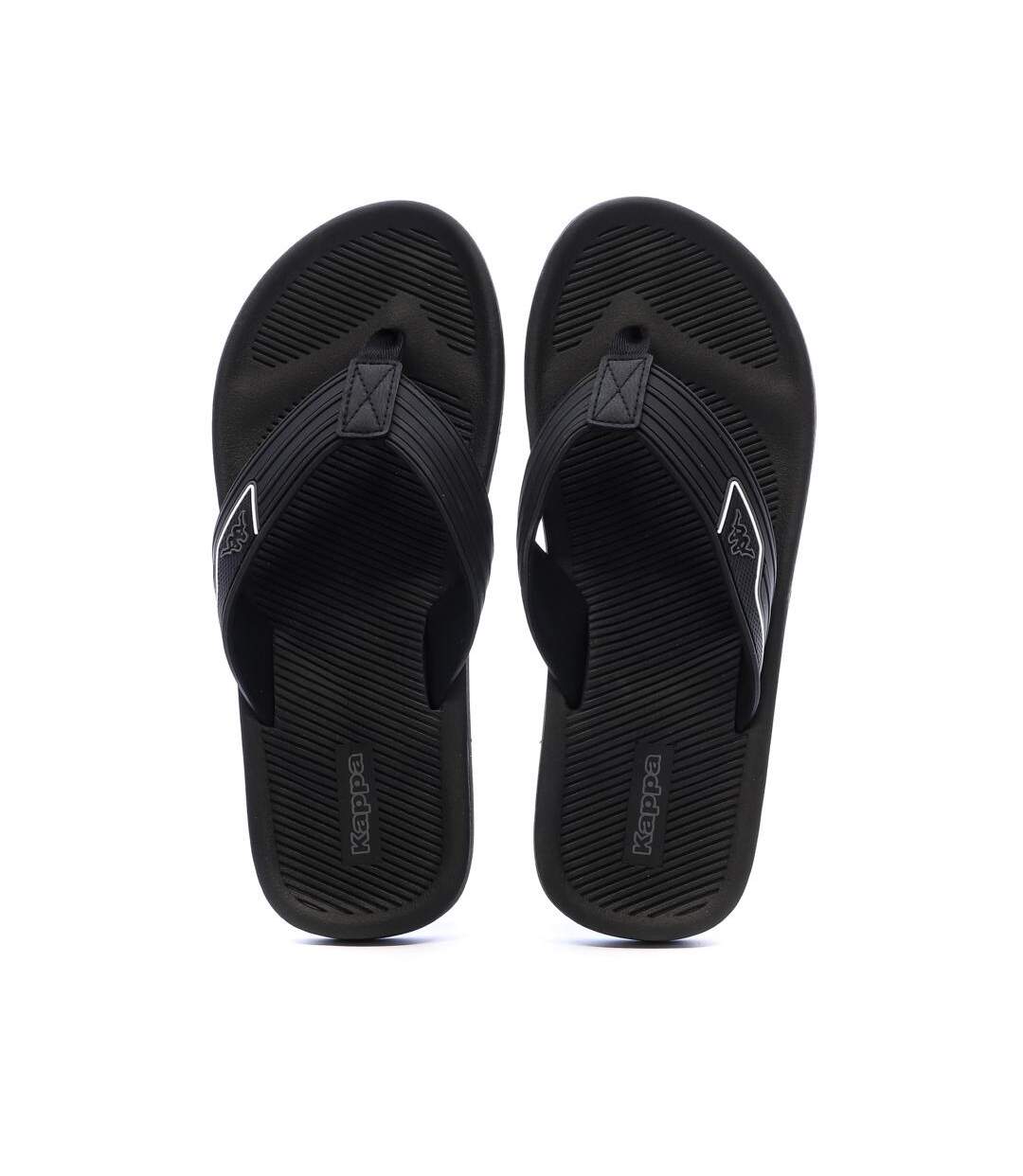 Tongs noir homme kappa seaf-2