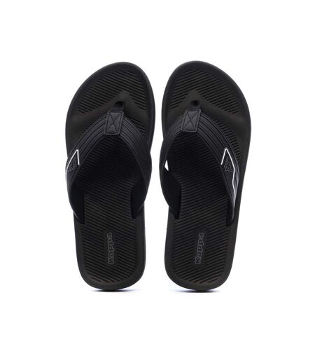 Tongs noir homme kappa seaf