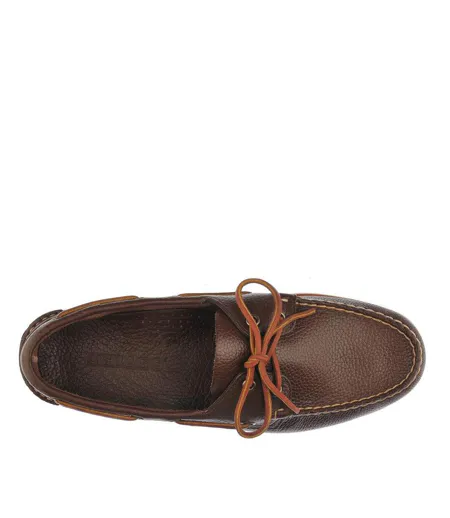Mens Portland Martellato Full Grain Leather Boat Shoes Brown Cognac Gum Sebago