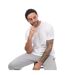 T-shirt homme blanc DKNY-3