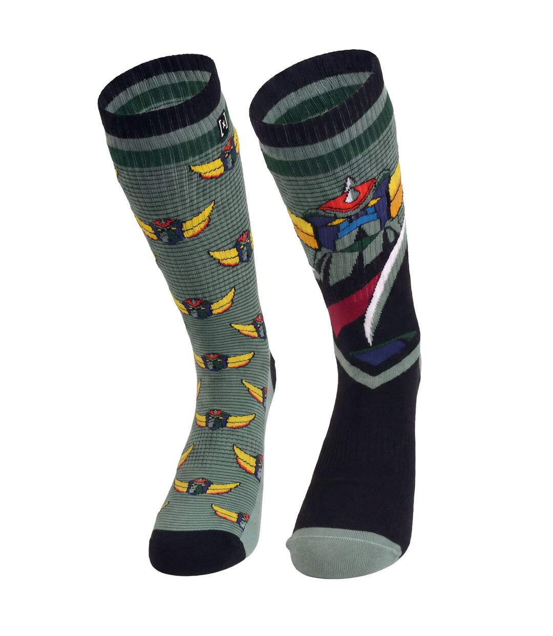 Paire de chaussettes dépareillées Look up Goldorak Capslab-1