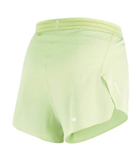 Womens/ladies Sense Aero 3 Casual Shorts Lime Salomon
