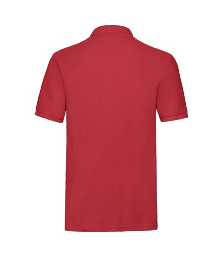Fruit of the Loom Mens Premium Pique Polo Shirt (Red)