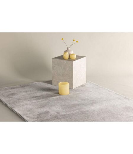 Tapis Design Uni Blanca 160x230cm Gris Clair