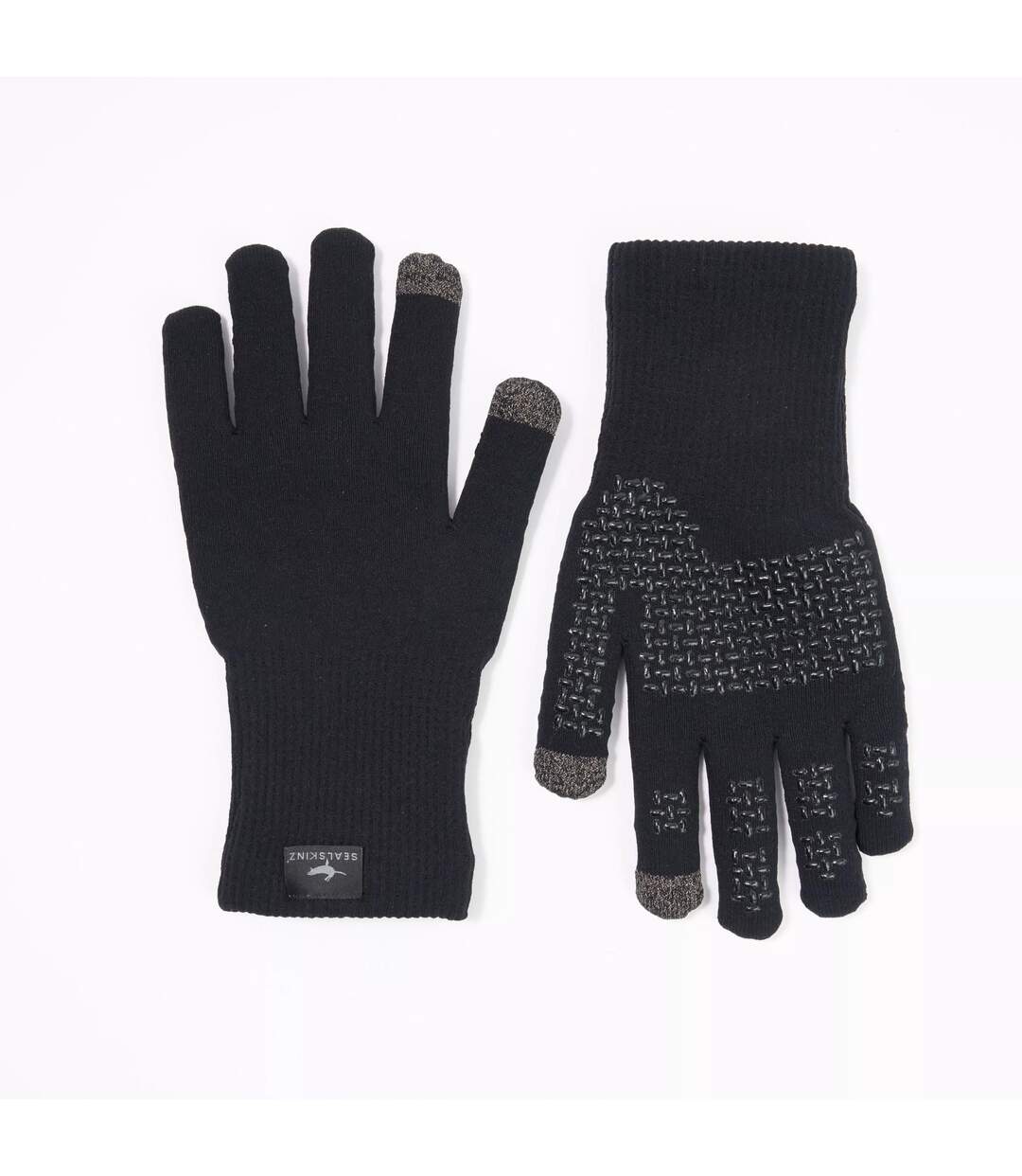 Mens Waterproof All Weather Ultra Grip Knitted Gloves-1