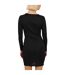 Robe Courte Manches Longues Femme Noir Brave Soul-3