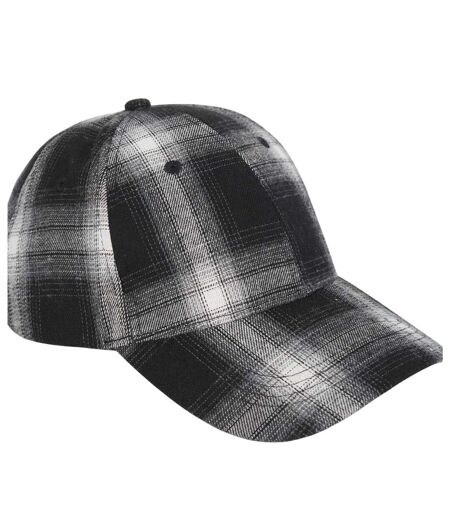 Casquette De Baseball Décontracté Motif/style Motif Écossais Homme Noir Blanc À Carreaux Brave Soul