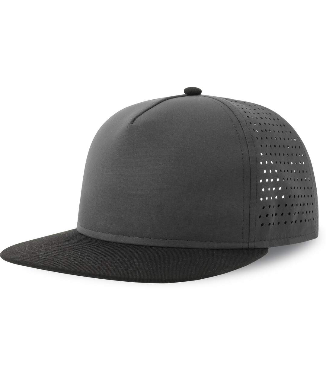 Casquette ajustable bank adulte gris foncé / noir Atlantis-3