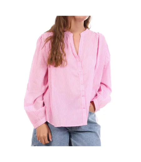 Blouse rose/blanche femme goa ros