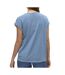 T-shirt bleu/blanc femme vero moda mava - l-2