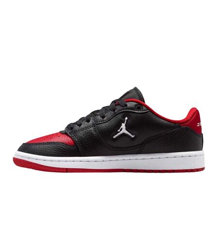 Womens/ladies Air Jordan Access Leather Trainers Black Red Nike