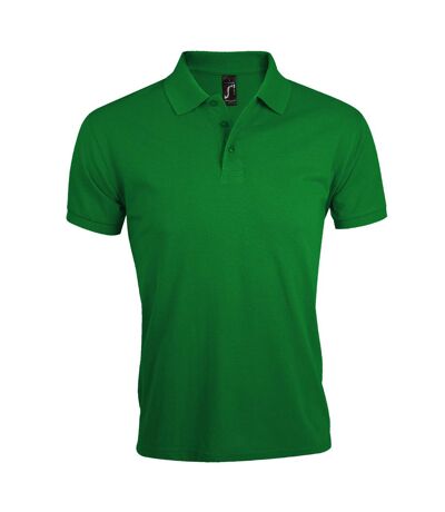 SOLs Mens Prime Pique Plain Short Sleeve Polo Shirt (Kelly Green)