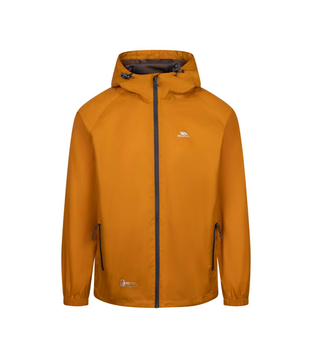 Unisex adult qikpac waterproof jacket ginger Trespass-1