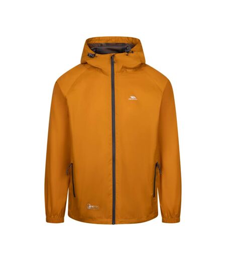 Unisex adult qikpac waterproof jacket ginger Trespass
