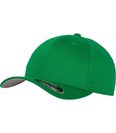 Yupoong Mens Flexfit Fitted Baseball Cap (Pack of 2) (Pepper Green)