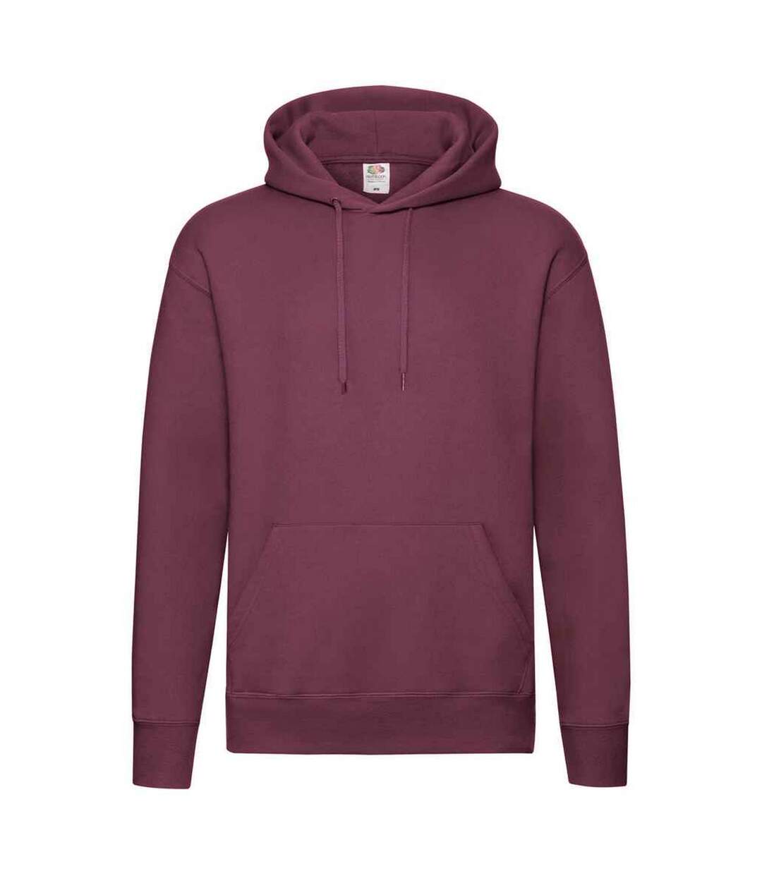 Sweat à capuche premium homme bordeaux Fruit of the Loom-1