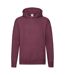 Sweat à capuche premium homme bordeaux Fruit of the Loom Fruit of the Loom