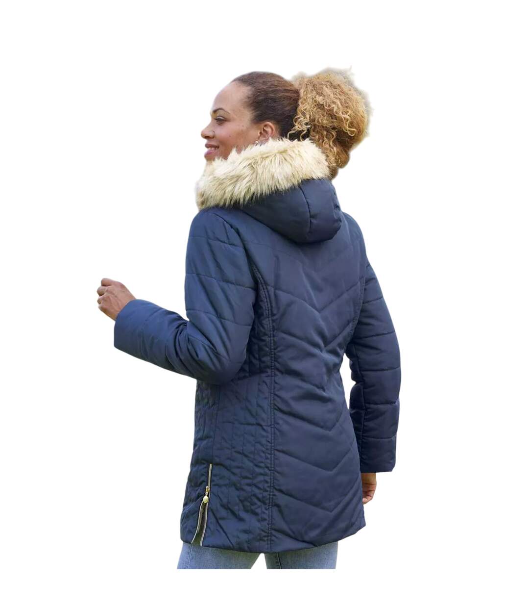 Doudoune matelassée femme bleu marine Atlas for Women-2