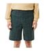 Mens Ultra Dry Plaid Golf Shorts Green Lacoste-1