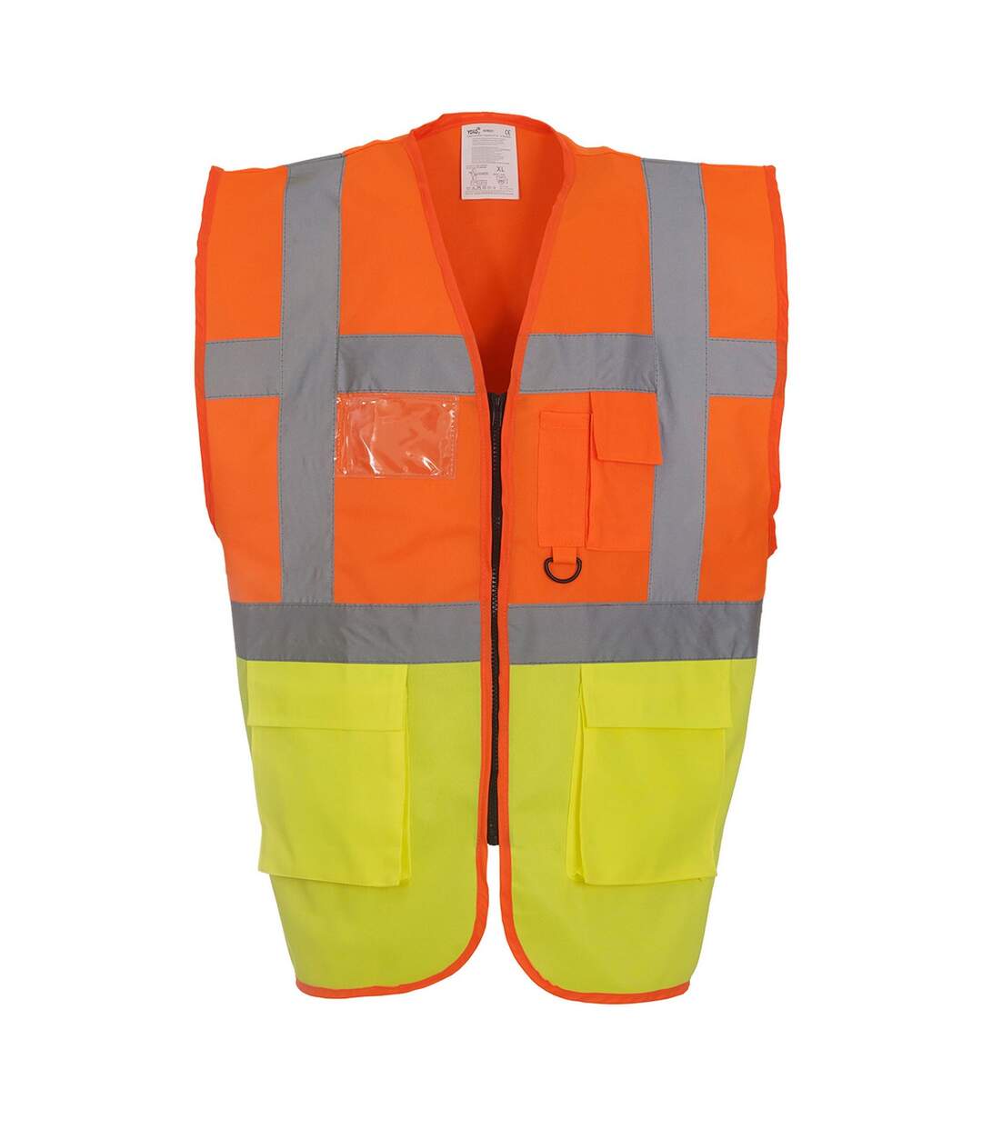 Gilet haute visibilité executive adulte orange fluo / jaune fluo Yoko-1