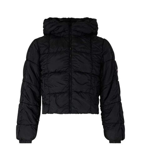Womens/ladies Short Hooded Puffer Jacket Caviar Diesel