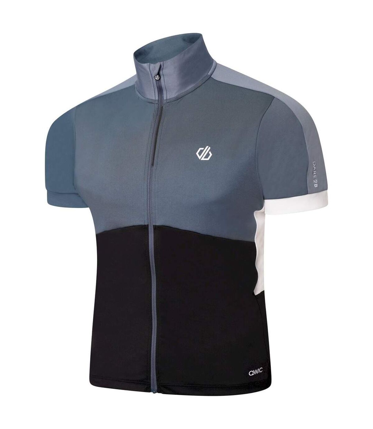Dare 2B Mens Protraction II Recycled Lightweight Jersey (Black/Orion Grey) - UTRG7363