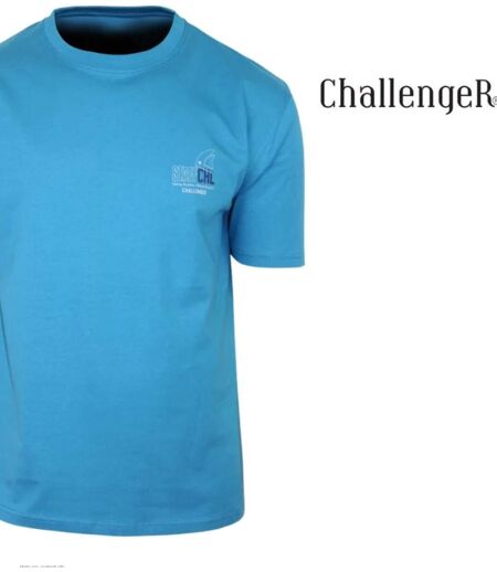 CHALLENGER TEE3007D - Tee-shirt imprimé manches courtes en pur coton jersey respirant