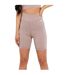 Womens/ladies Ruched Cycling Shorts Mocha Missy Empire-2