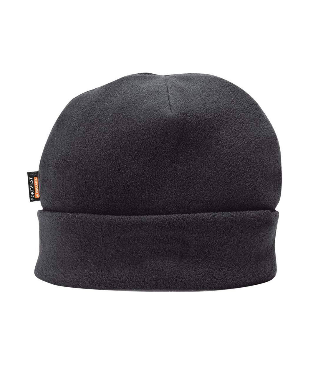 Unisex adult fleece beanie black Portwest-1