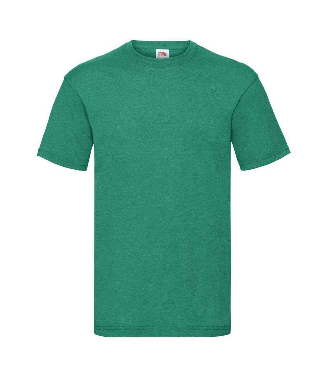 T-shirt Valueweight Homme Vert Chiné Rétro Fruit Of The Loom-1