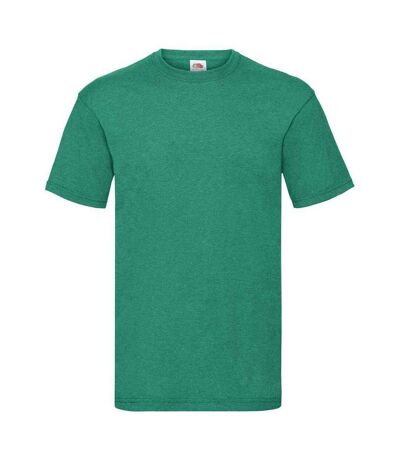 T-shirt valueweight homme vert chiné rétro Fruit of the Loom