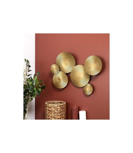 Décoration Murale Design Cercle 63cm Or