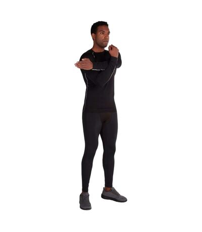 Mens Compression Base Layer Leggings Black Raging Bull