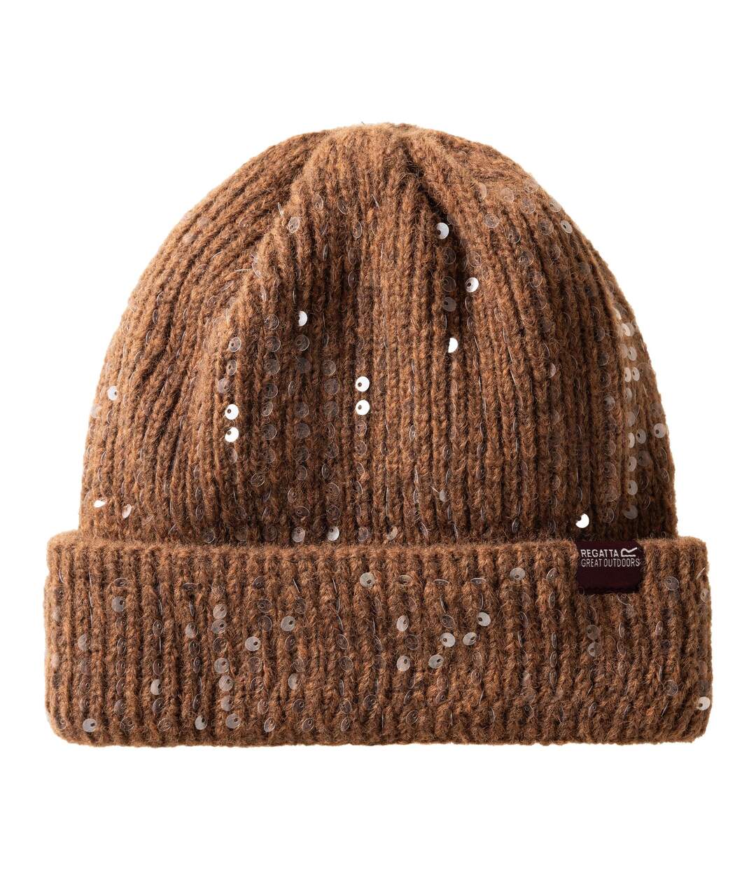 Bonnet Uni À Revers Lorelai Femme Marron Foncé Regatta-3