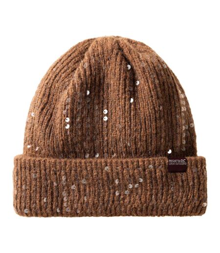 Bonnet Uni À Revers Lorelai Femme Marron Foncé Regatta