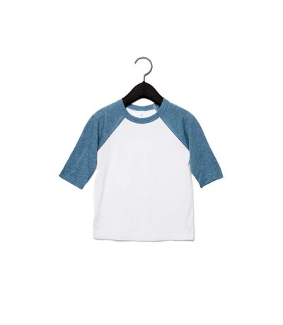 Bella + Canvas - T-shirt - Enfant (Blanc / Denim) - UTPC2936