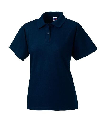 Polo À Manches Courtes  Pour Femme Bleu Marine Jerzees Colours