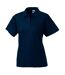 Polo À Manches Courtes  Pour Femme Bleu Marine Jerzees Colours-1