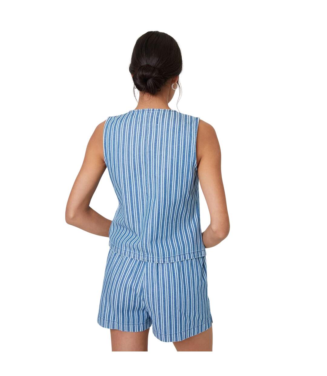 Gilet Sans Manches Fifi Femme Bleu Threadbare-2