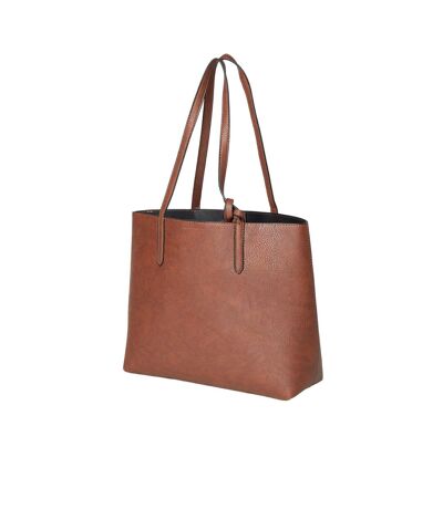 Womens/ladies tatiana tote bag & purse one size brown Dorothy Perkins