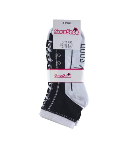 2 Pack Unisex Adult Cotton Socks That Look Like Shoes