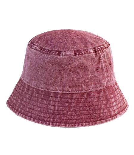 Bob Motif/style Rétro Adulte Rouge Beechfield