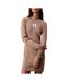 Robe marron calvin klein jeans neck mini dress-1